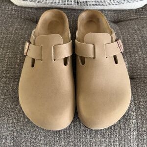 Birkenstock Boston - Oiled Leather - Tobacco Brown - 43 - Med/Narrow